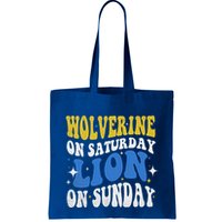 Wolverine On Saturday Funny Lion On Sunday Bag
