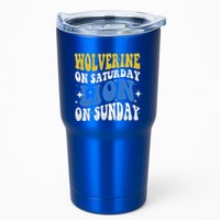 Wolverine On Saturday Funny Lion On Sunday Tumbler