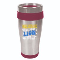 Wolverine On Saturday Funny Lion On Sunday 16oz Travel Tumbler