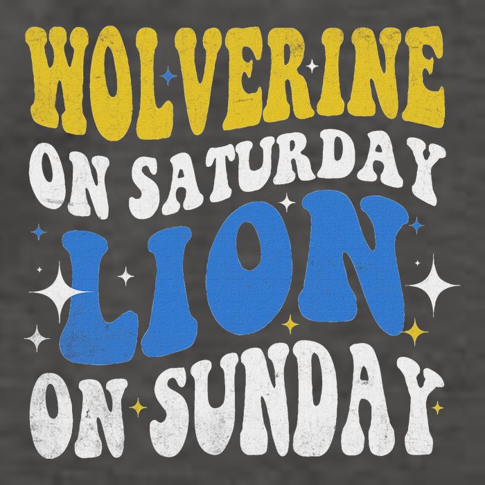Wolverine On Saturday Funny Lion On Sunday Vector Backpack