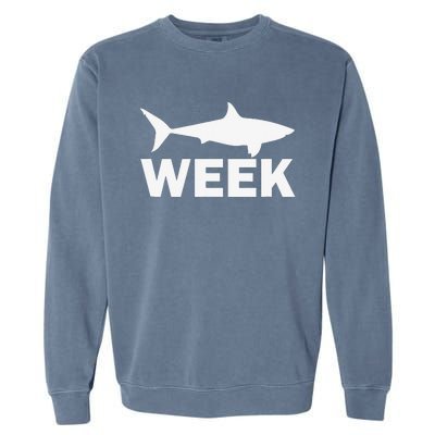 Week of Shark Funny Sharks Great Discovery Time Garment-Dyed Sweatshirt