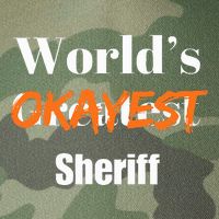 World Okayest Sheriff Sheriffs Legacy Tie Dye Trucker Hat