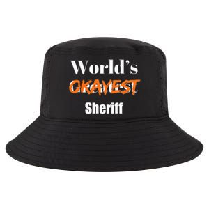 World Okayest Sheriff Sheriffs Cool Comfort Performance Bucket Hat