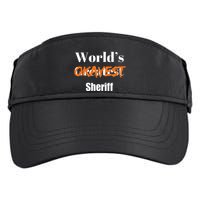 World Okayest Sheriff Sheriffs Adult Drive Performance Visor