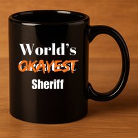 World Okayest Sheriff Sheriffs 11oz C Handle Ceramic Mug