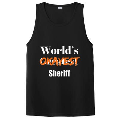 World Okayest Sheriff Sheriffs PosiCharge Competitor Tank