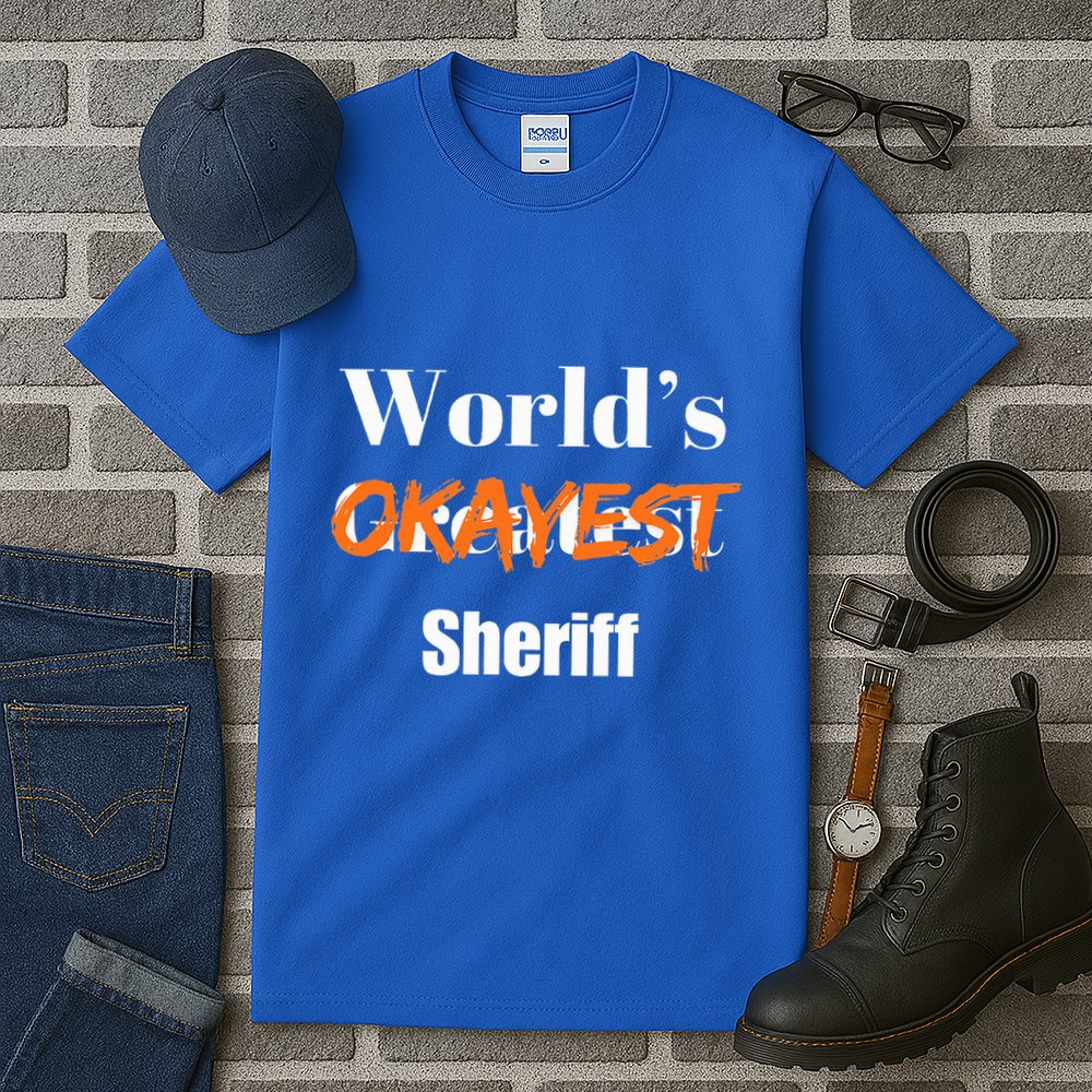 World Okayest Sheriff Sheriffs Tall T-Shirt