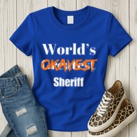 World Okayest Sheriff Sheriffs Womens T-Shirt