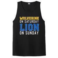 Wolverine On Saturday Lion On Sunday Funny Design PosiCharge Competitor Tank