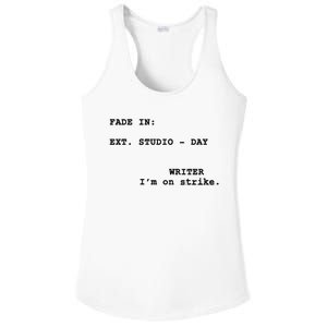 Writers On Strike Stand With The WGA Ladies PosiCharge Competitor Racerback Tank