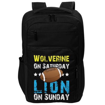 Wolverine On Saturday Lion On Sunday Impact Tech Backpack
