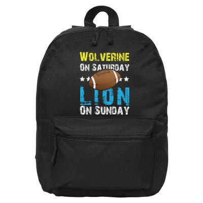 Wolverine On Saturday Lion On Sunday 16 in Basic Backpack