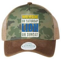 Wolverine On Saturday Lion On Sunday Legacy Tie Dye Trucker Hat