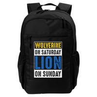 Wolverine On Saturday Lion On Sunday Daily Commute Backpack