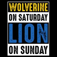 Wolverine On Saturday Lion On Sunday Daily Commute Backpack