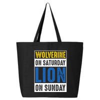 Wolverine On Saturday Lion On Sunday 25L Jumbo Tote