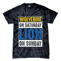 Wolverine On Saturday Lion On Sunday Tie-Dye T-Shirt