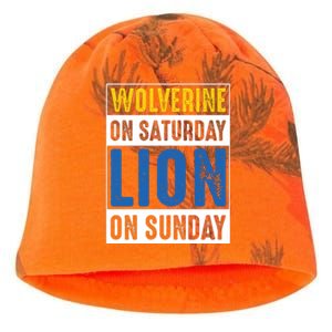 Wolverine On Saturday Lion On Sunday Kati - Camo Knit Beanie