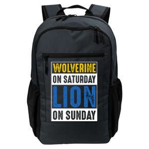 Wolverine On Saturday Lion On Sunday Daily Commute Backpack