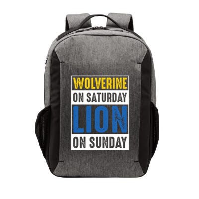 Wolverine On Saturday Lion On Sunday Vector Backpack