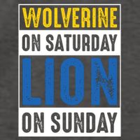 Wolverine On Saturday Lion On Sunday Vector Backpack
