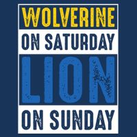 Wolverine On Saturday Lion On Sunday Infant Baby Jersey Bodysuit