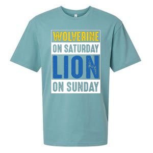 Wolverine On Saturday Lion On Sunday Sueded Cloud Jersey T-Shirt