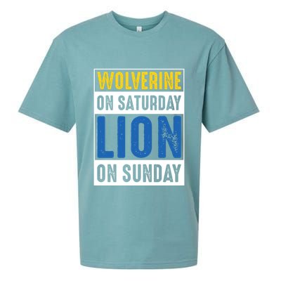 Wolverine On Saturday Lion On Sunday Sueded Cloud Jersey T-Shirt