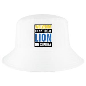 Wolverine On Saturday Lion On Sunday Cool Comfort Performance Bucket Hat