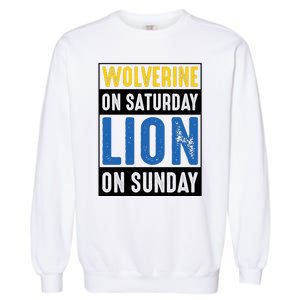 Wolverine On Saturday Lion On Sunday Garment-Dyed Sweatshirt