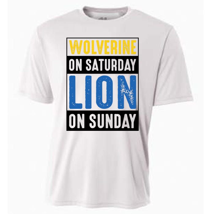 Wolverine On Saturday Lion On Sunday Cooling Performance Crew T-Shirt