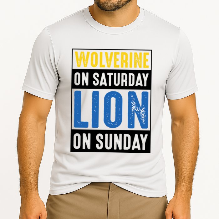Wolverine On Saturday Lion On Sunday Performance Shirt