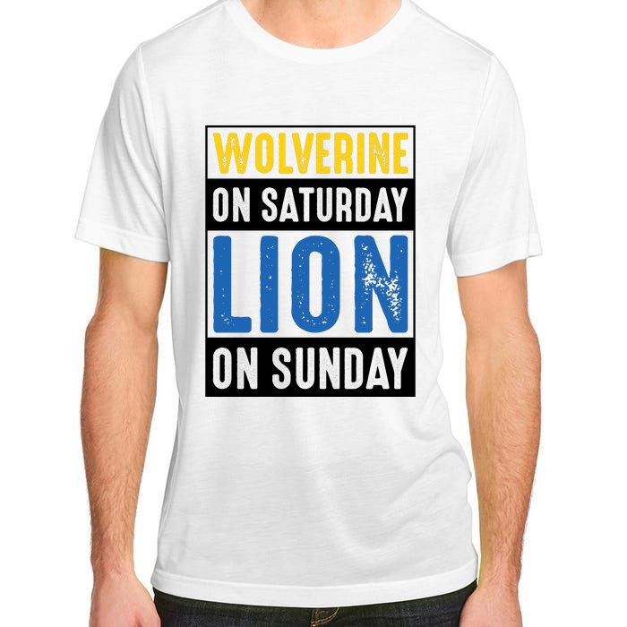 Wolverine On Saturday Lion On Sunday Adult ChromaSoft Performance T-Shirt