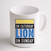 Wolverine On Saturday Lion On Sunday Mug