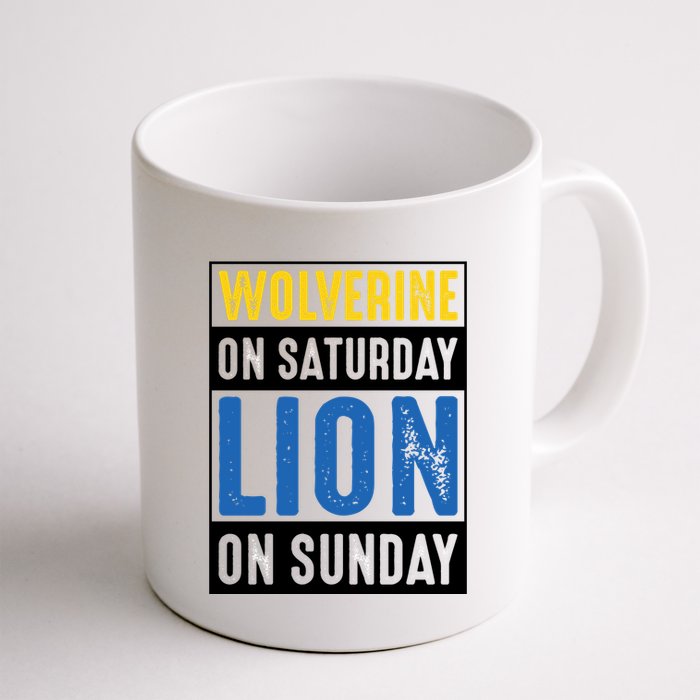 Wolverine On Saturday Lion On Sunday Mug