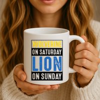 Wolverine On Saturday Lion On Sunday Mug