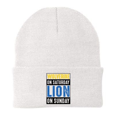 Wolverine On Saturday Lion On Sunday Beanie