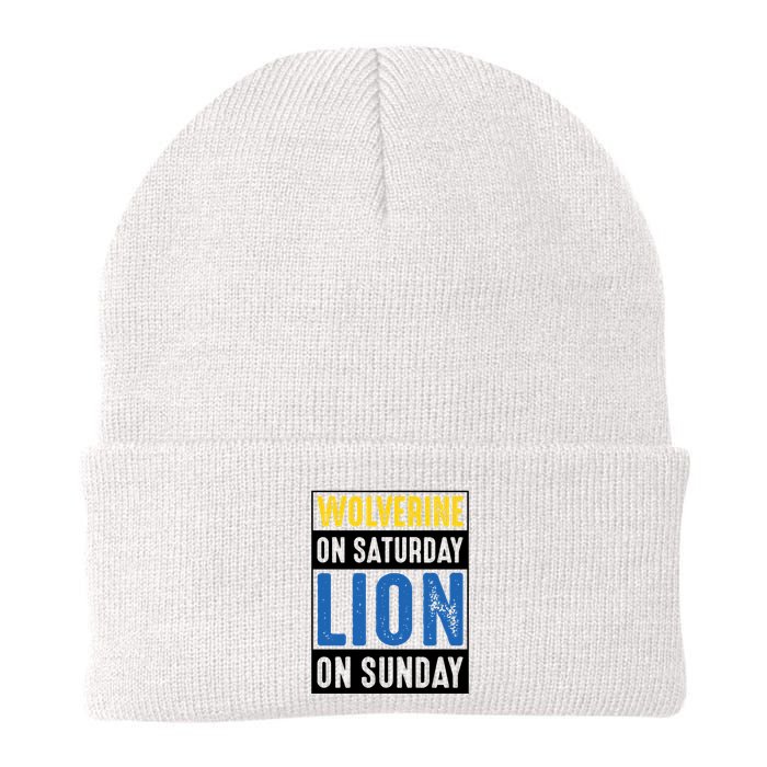 Wolverine On Saturday Lion On Sunday Beanie