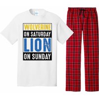 Wolverine On Saturday Lion On Sunday Pajama Set