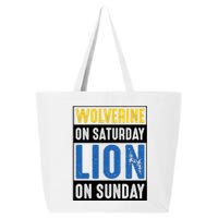 Wolverine On Saturday Lion On Sunday 25L Jumbo Tote