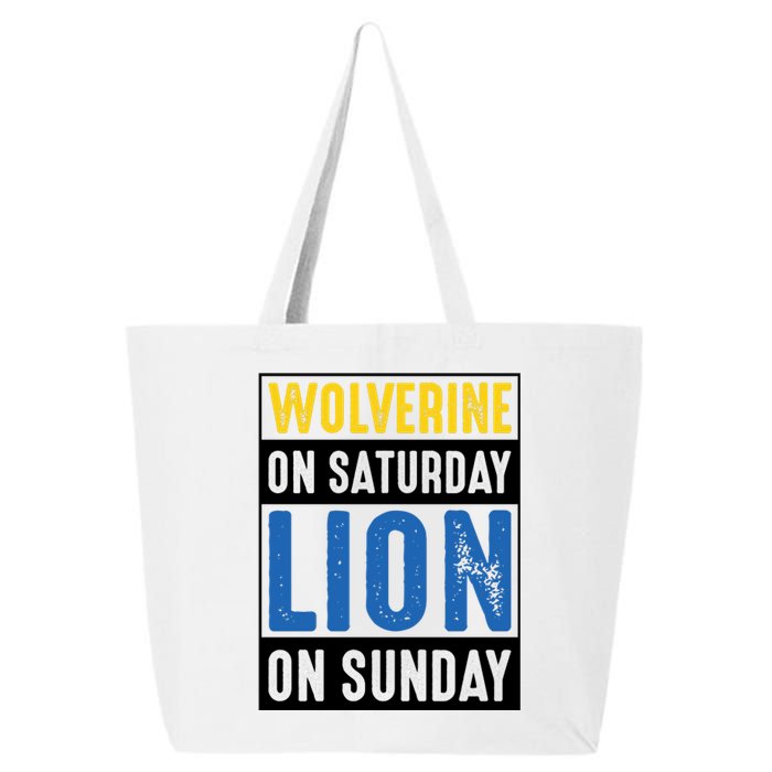 Wolverine On Saturday Lion On Sunday 25L Jumbo Tote