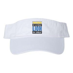 Wolverine On Saturday Lion On Sunday Valucap Bio-Washed Visor