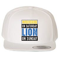 Wolverine On Saturday Lion On Sunday Wool Snapback Cap