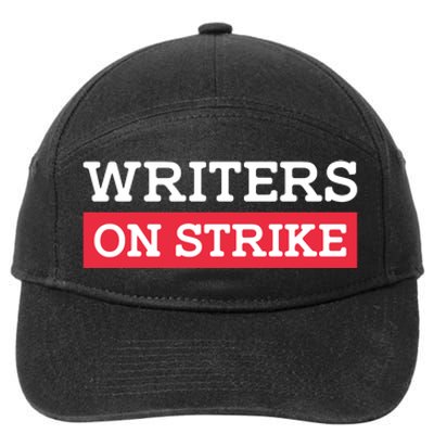 Writers On Strike WGA Strike Anti AI 7-Panel Snapback Hat