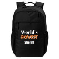World Okayest Sheriff Sheriffs Sarcasm Sarcastic Humor Backpack