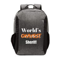 World Okayest Sheriff Sheriffs Sarcasm Sarcastic Humor Vector Backpack