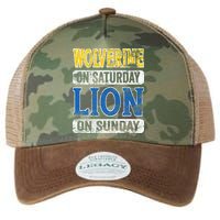 Wolverine On Saturday Lion On Sunday Detroit Legacy Tie Dye Trucker Hat