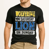 Wolverine On Saturday Lion On Sunday Detroit Cooling Performance Crew T-Shirt