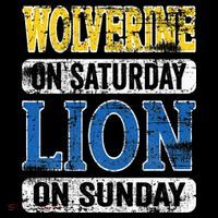 Wolverine On Saturday Lion On Sunday Detroit Youth Performance Sprint T-Shirt