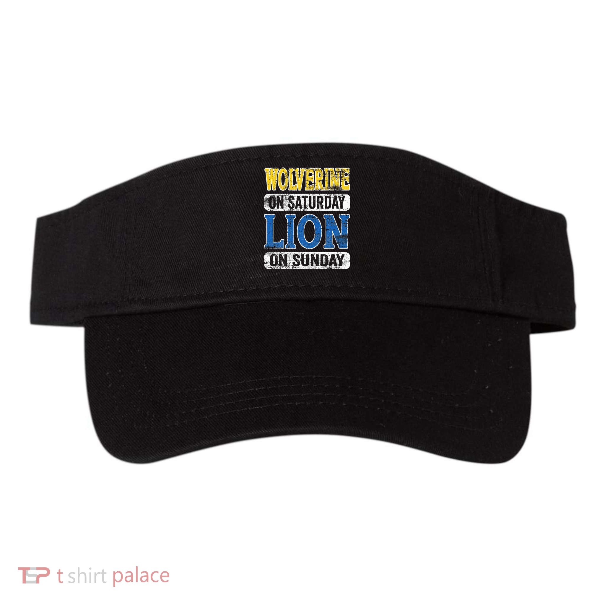 Wolverine On Saturday Lion On Sunday Detroit Visor